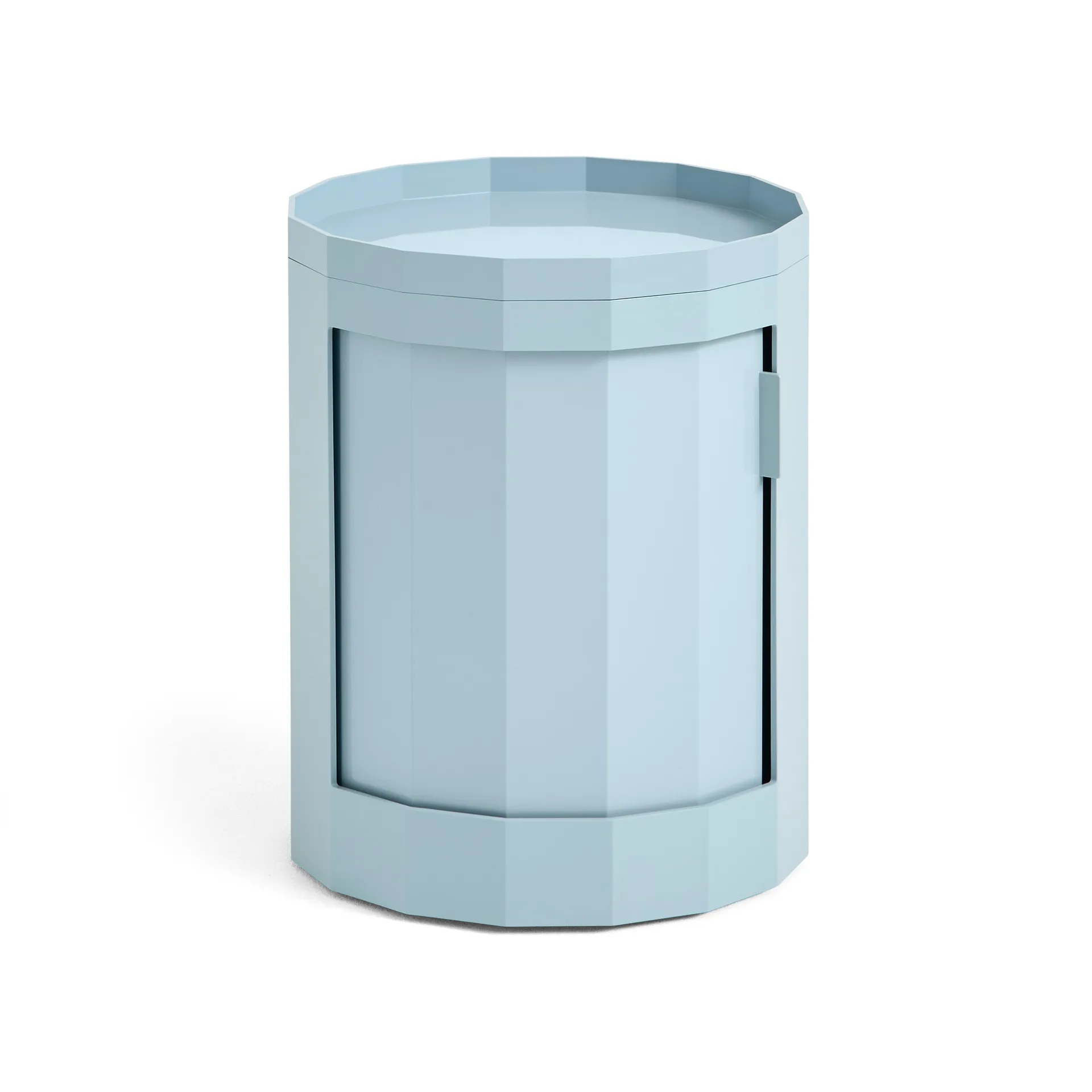 Facet Cabinet low sidebord 49 cm, Misty blue HAY