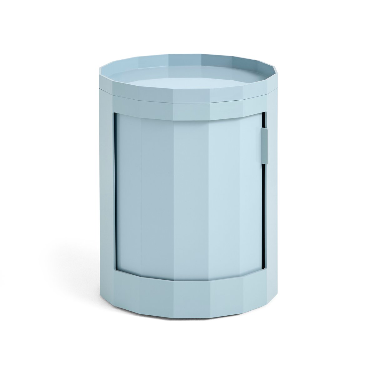 Bilde av HAY Facet Cabinet low sidebord 49 cm Misty blue