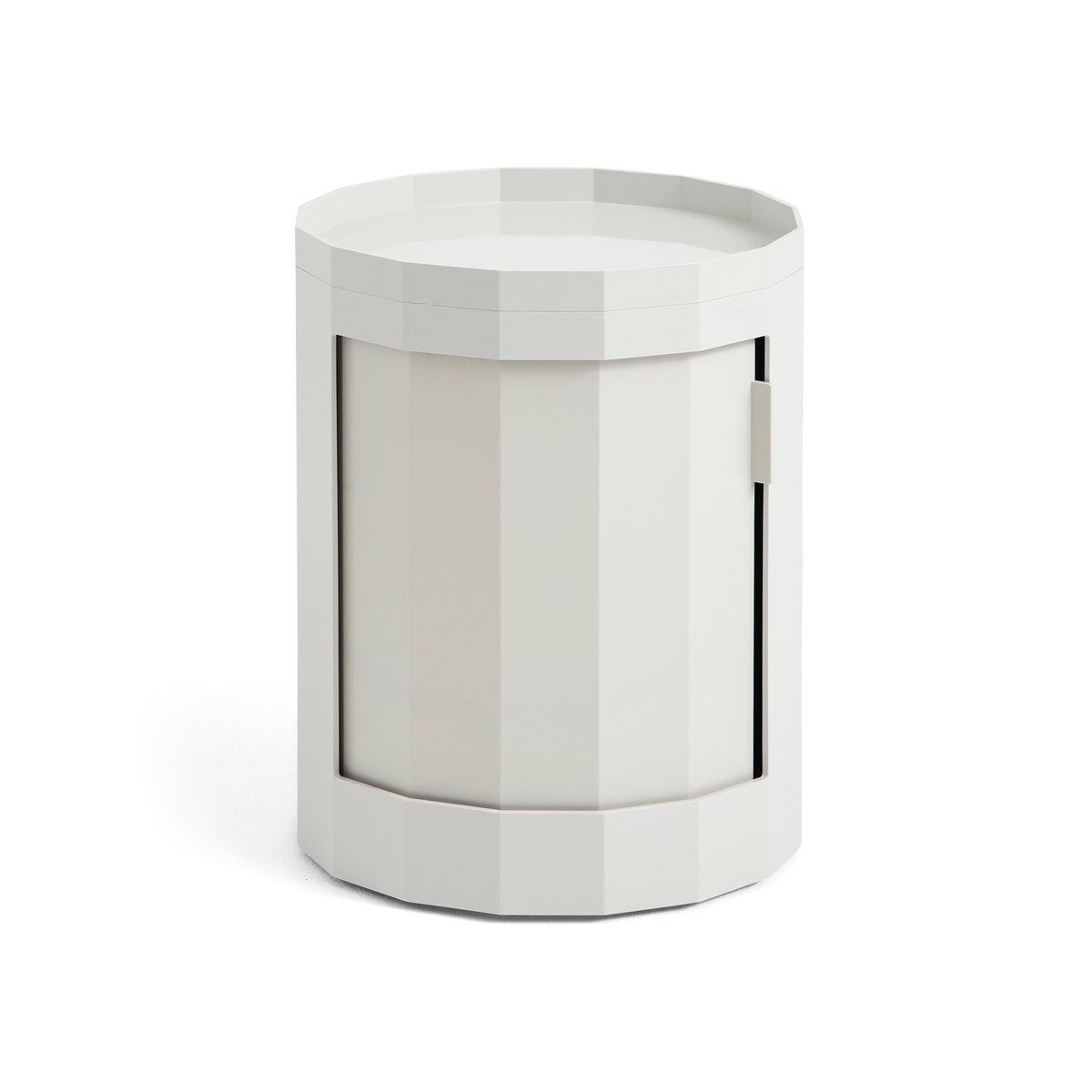 HAY Facet Cabinet low sidebord 49 cm Misty grey | Skandinavisk Design | Avlastningsbord & Sidebord | Grå