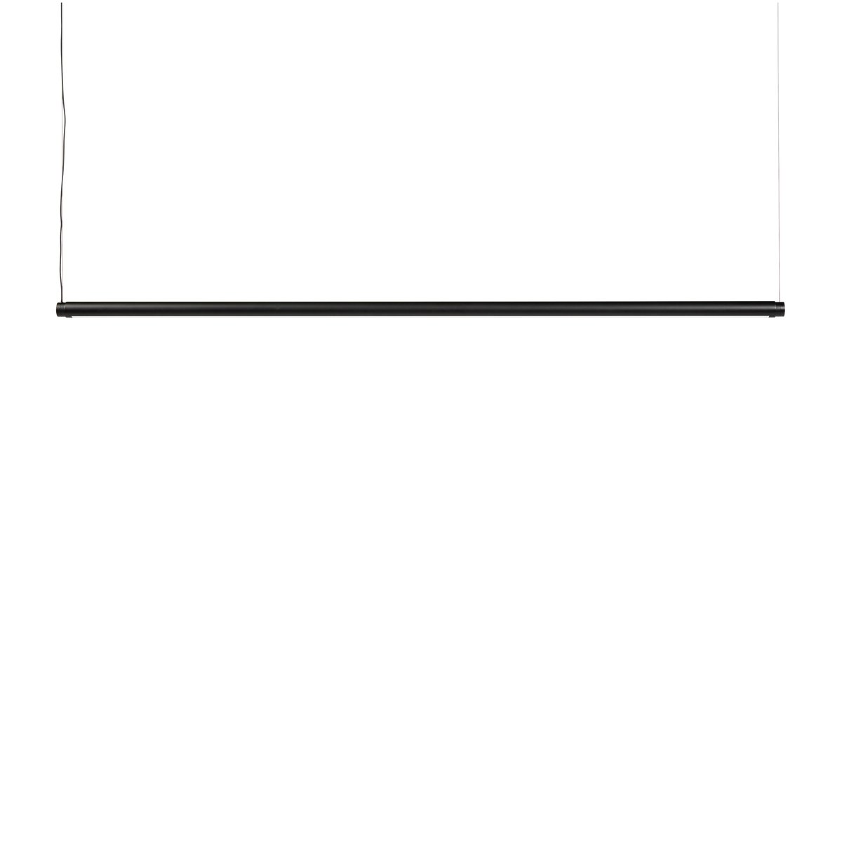 Bilde av HAY Factor Linear Suspension taklampe 1500 Diffused Soft black