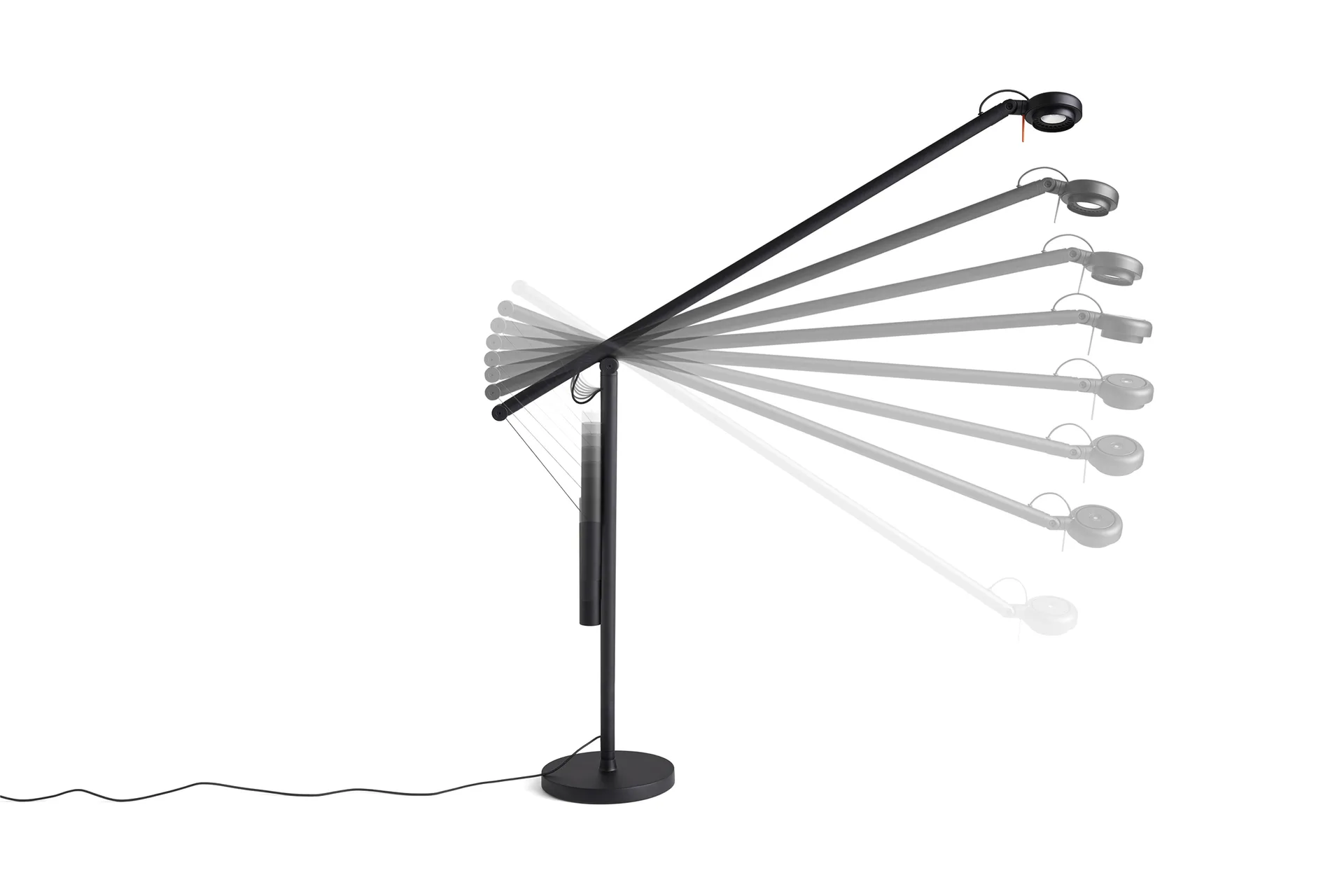 Fifty-Fifty  bordlampe, Soft black HAY