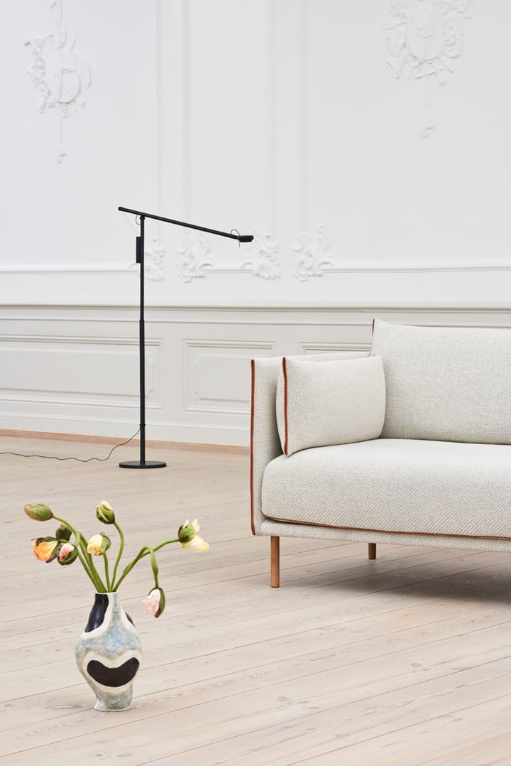 Fifty-Fifty floor stålampe, Soft black HAY