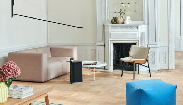Fifty-Fifty vegglampe, Soft black HAY