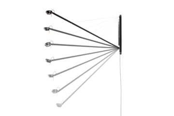 Fifty-Fifty wall vegglampe - Soft black - HAY