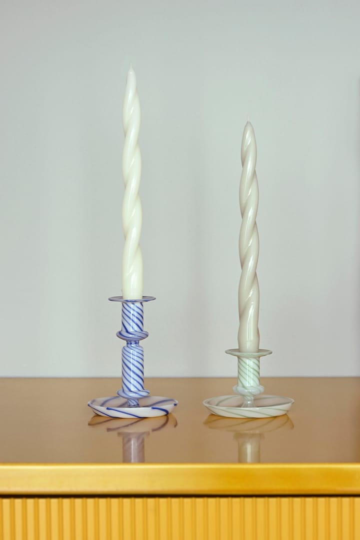 Flare Strip medium lysestake, Blå-hvit HAY