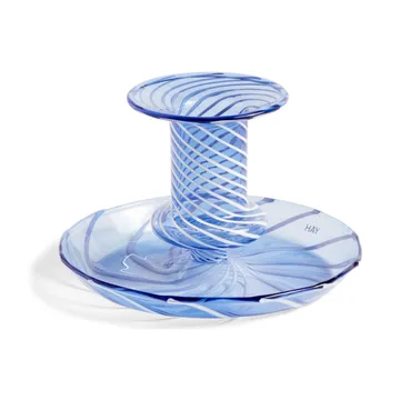 Flare Stripe lysestake - light blue - HAY