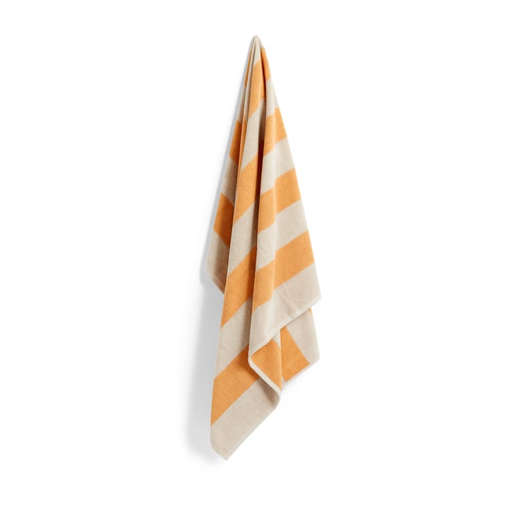 Frotté Stripe badehåndkle 100 x 150 - Warm yellow - HAY