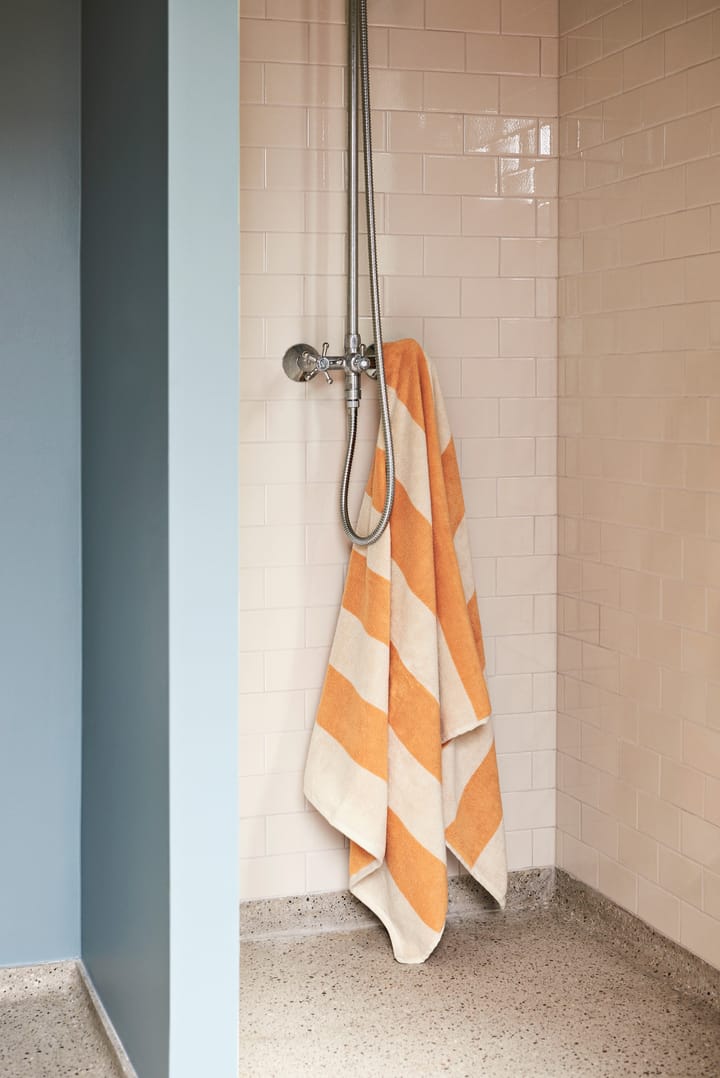 Frotté Stripe badehåndkle 100 x 150 - Warm yellow - HAY