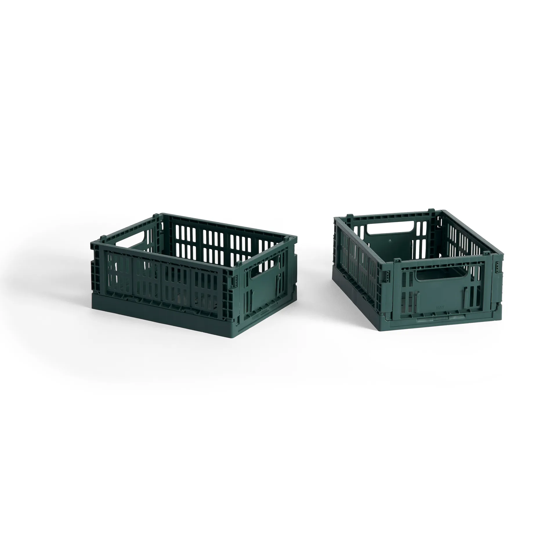 HAY Colour Crate Mini 13x17 cm 2-pakning, Dark green HAY