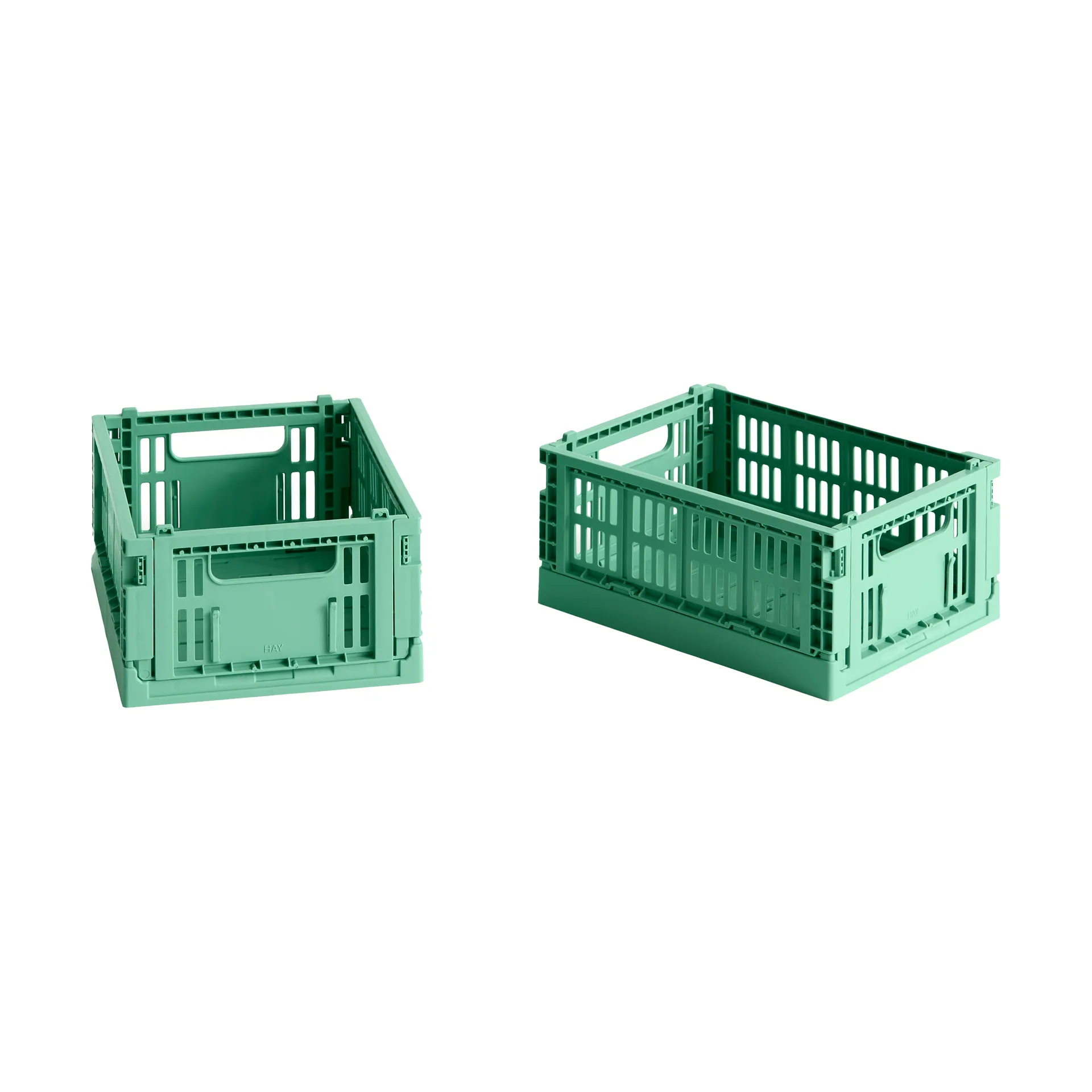 HAY Colour Crate Mini 13x17 cm 2-pakning, Dark mint HAY