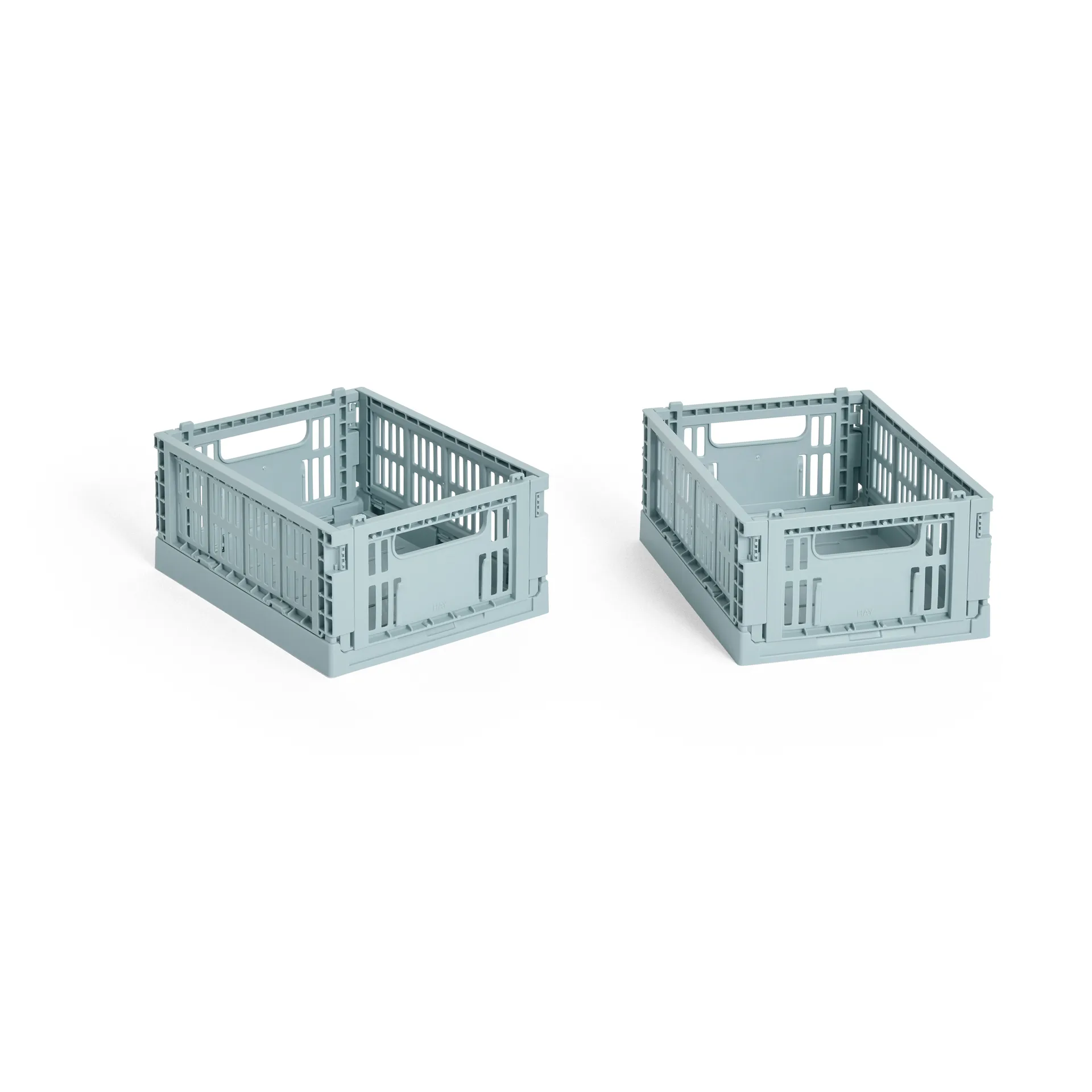 HAY Colour Crate Mini 13x17 cm 2-pakning, Dusty blue HAY