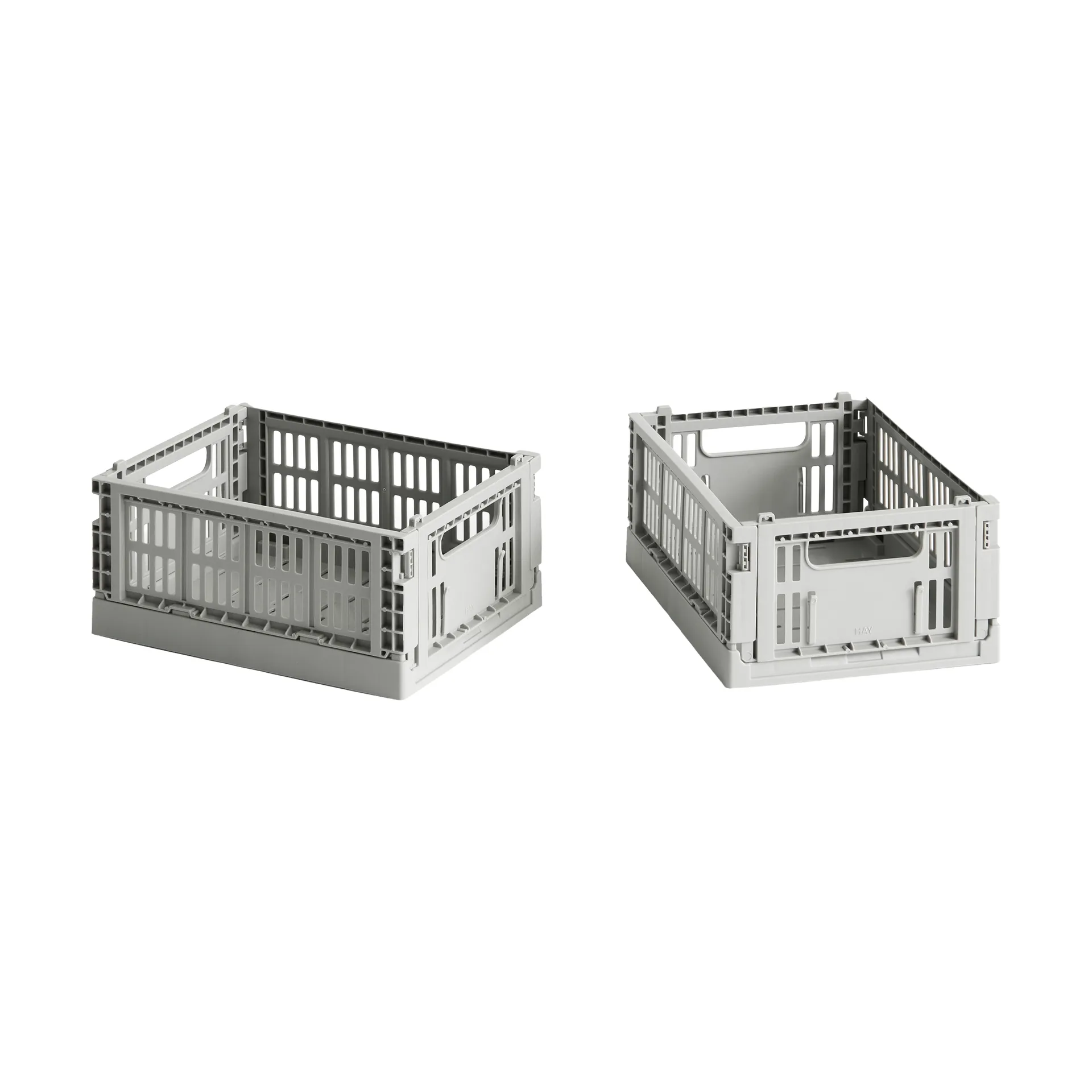 HAY Colour Crate Mini 13x17 cm 2-pakning, Light grey HAY