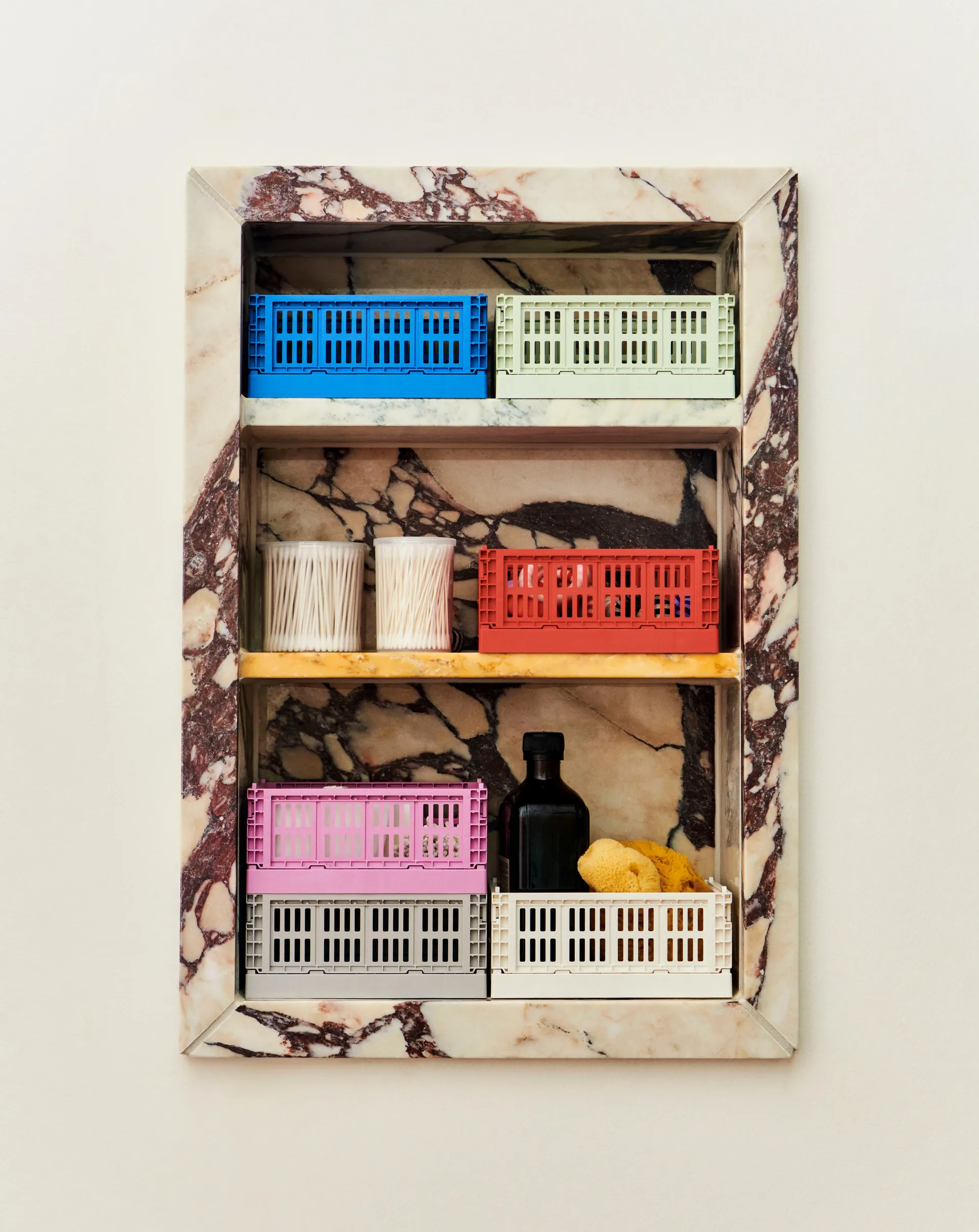 HAY Colour Crate Mini 13x17 cm 2-pakning, Off white HAY