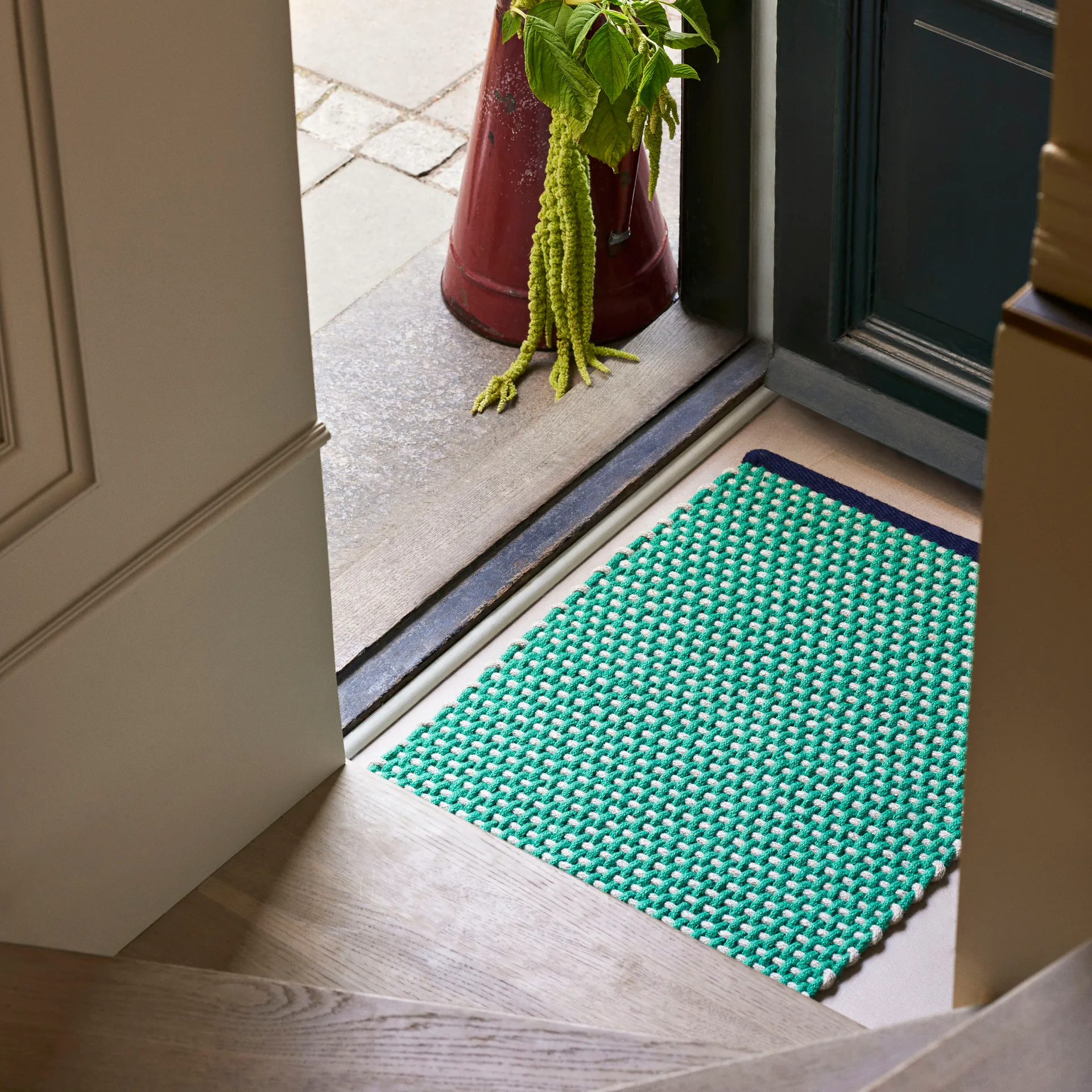 HAY dørmatte 50x70 cm, Green HAY