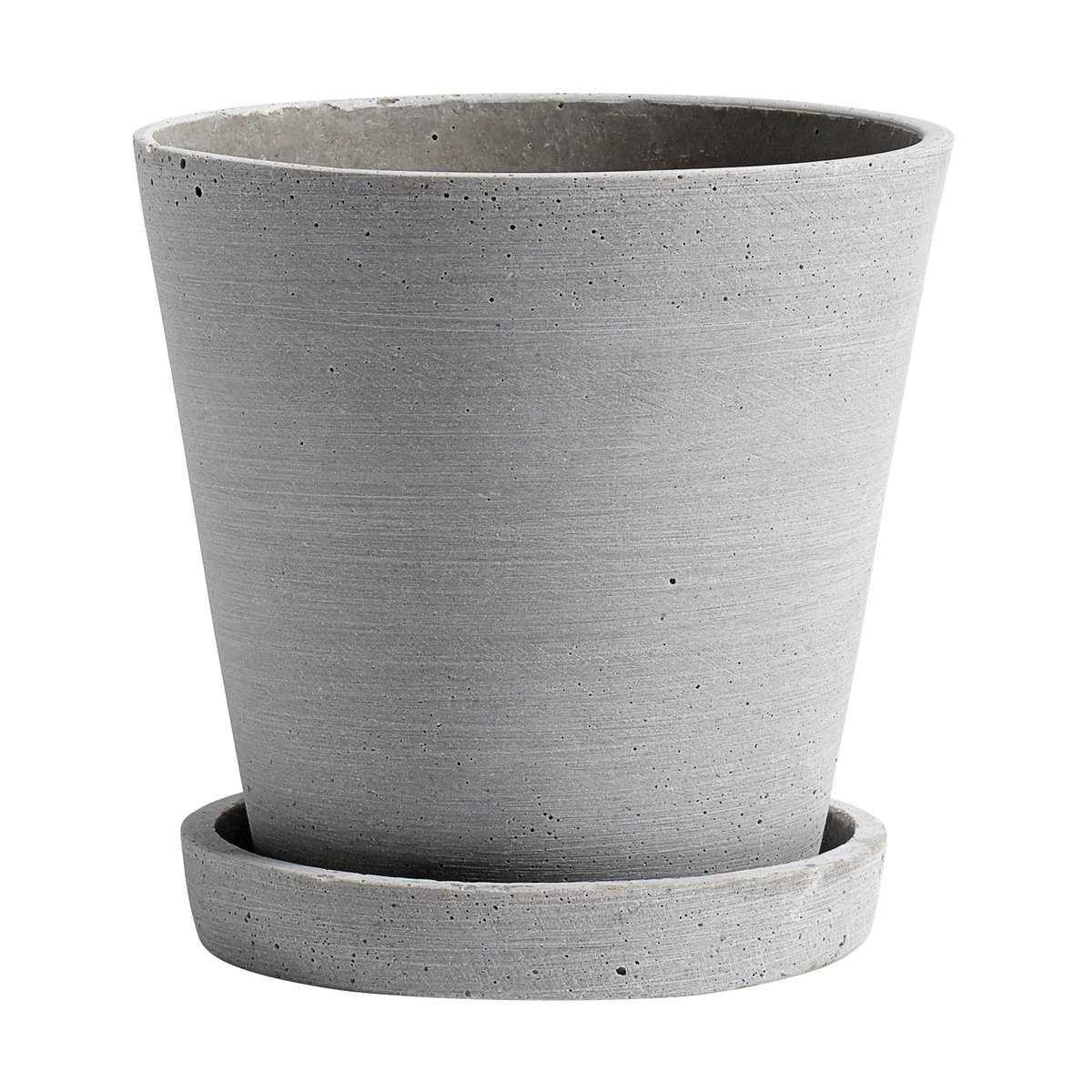 Bilde av HAY HAY Flowerpot with saucer krukke M Ø14 cm Grå