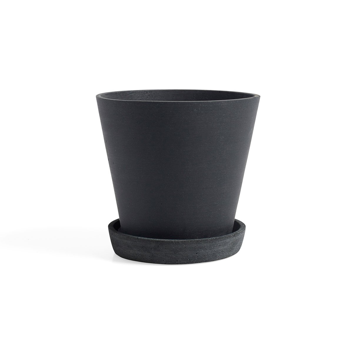 Bilde av HAY HAY Flowerpot with saucer krukke XL Ø21.5 cm Svart