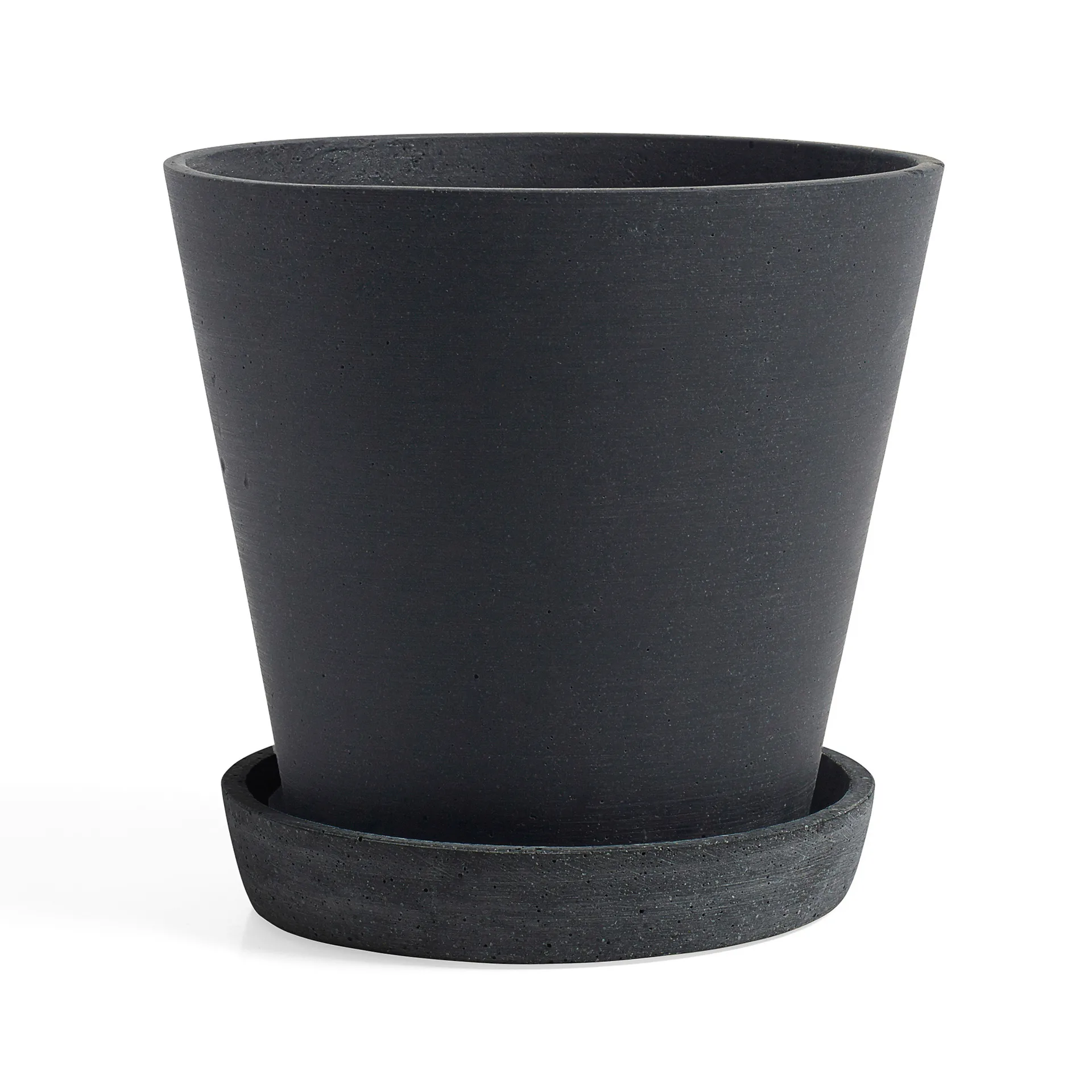 HAY Flowerpot with saucer krukke XXXL Ø34 cm, Svart HAY