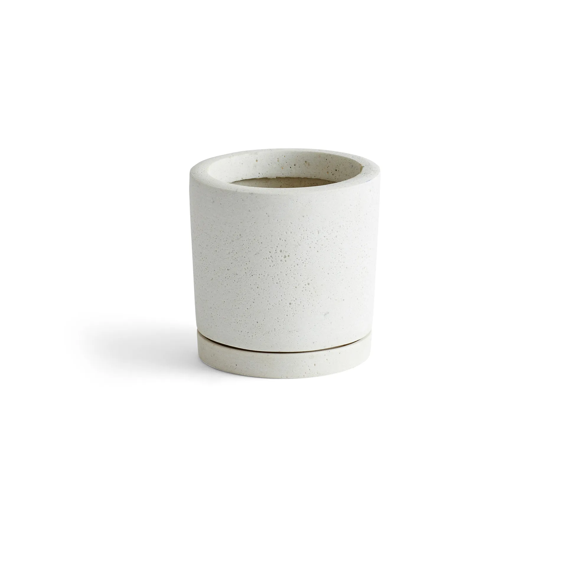 HAY Plant Pot with saucer krukke M Ø 14 cm, Hvit HAY