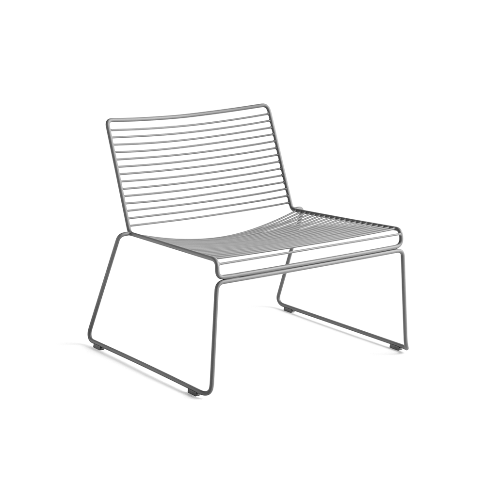 HAY Hee loungestol Asphalt grey | Skandinavisk Design | Grå