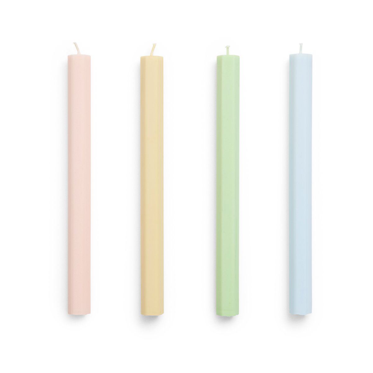 HAY Hexagon Candle lys mix 4-pack Fresh | Skandinavisk Design | Lys | Multi