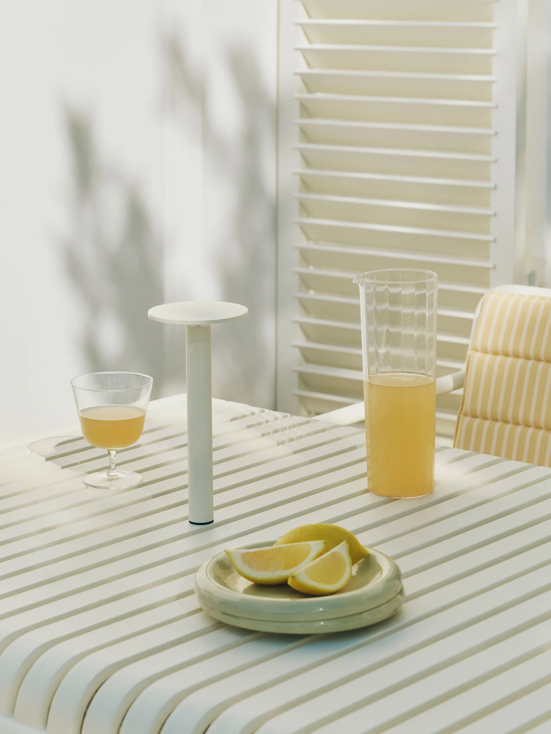 Host portabel lampe, Cream white, 22 cm HAY