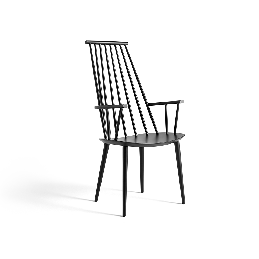 HAY J110 karmstol Black lacquered beech