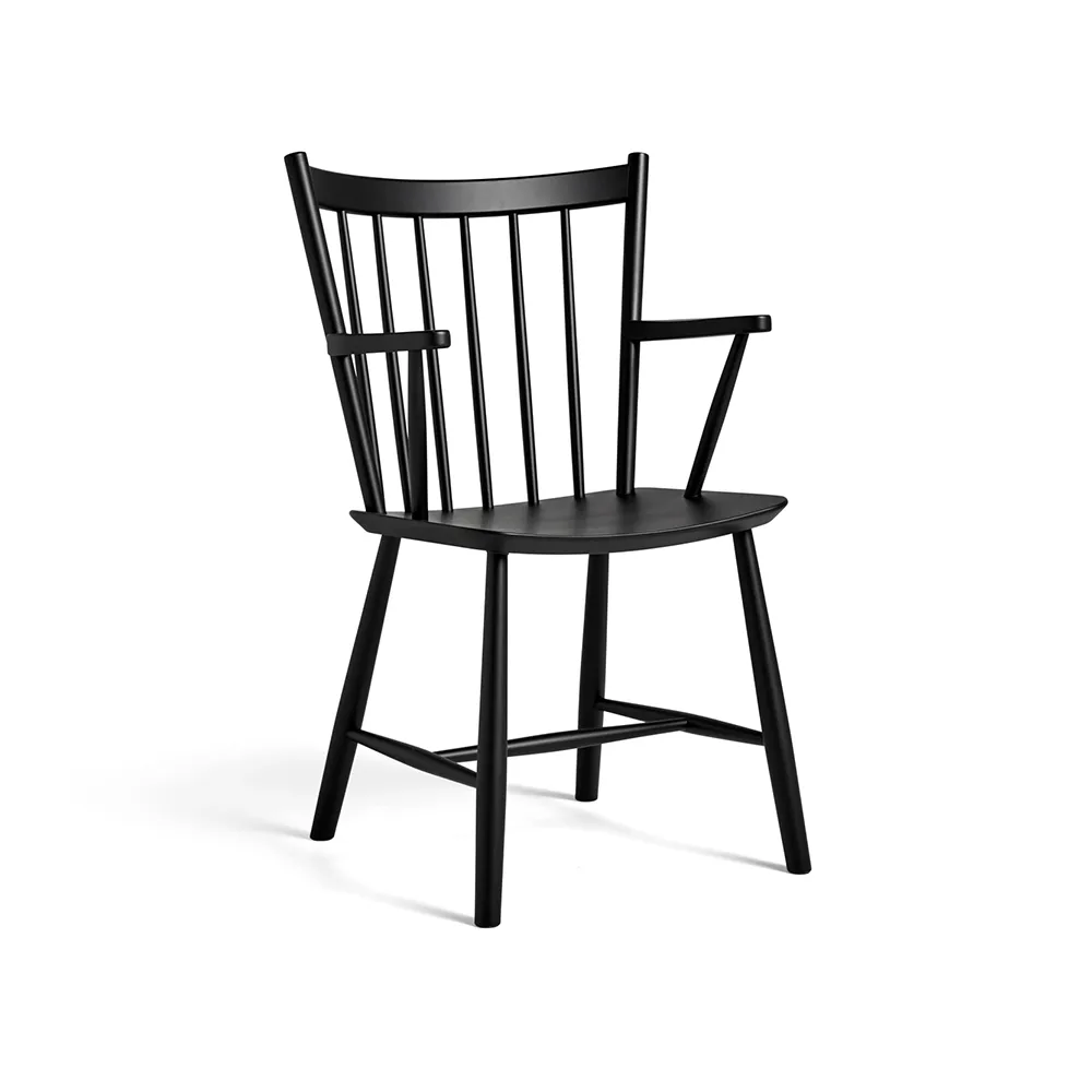 J42 karmstol, Black lacquered beech HAY
