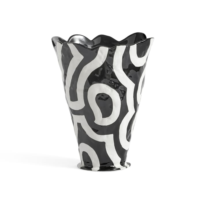 Jessica Hans Shadow vase 25 cm - Svart-hvit - HAY