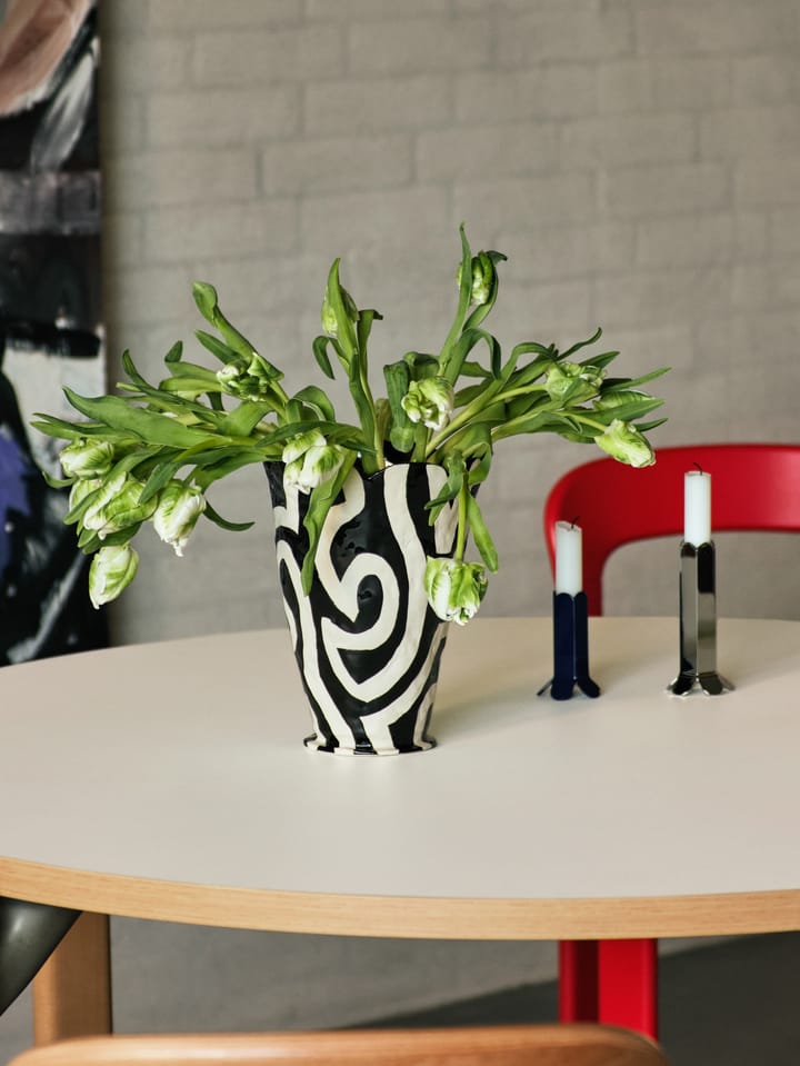 Jessica Hans Shadow vase 25 cm, Svart-hvit HAY