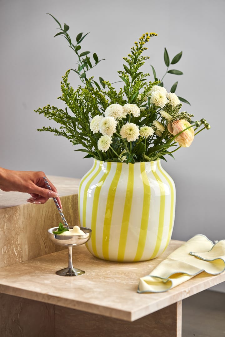 Juice Wide vase 22 cm - Yellow - HAY