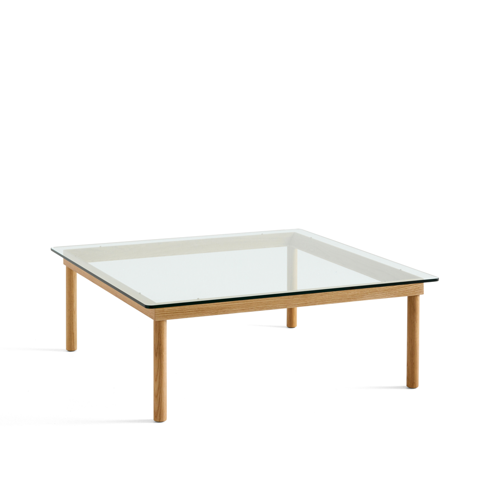 Bilde av HAY Kofi sofabord Oak-clear glass 100 cm