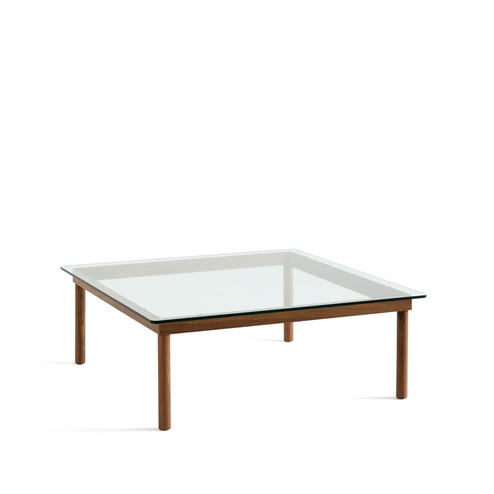 Bilde av HAY Kofi sofabord Walnut-clear glass 100 cm