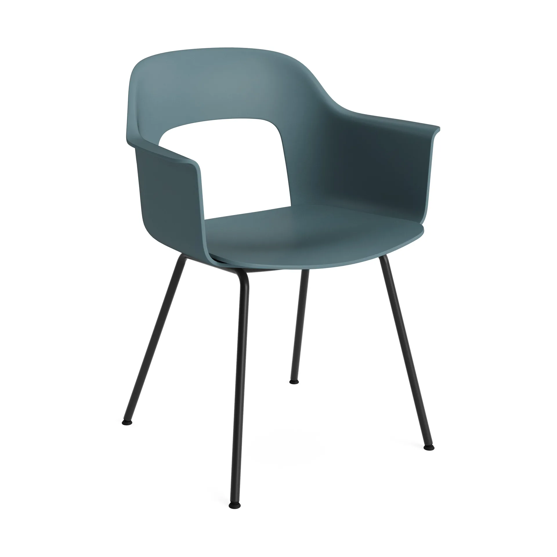 Layout Armchair 211 karmstol, Ocean-svartlakkert stål HAY