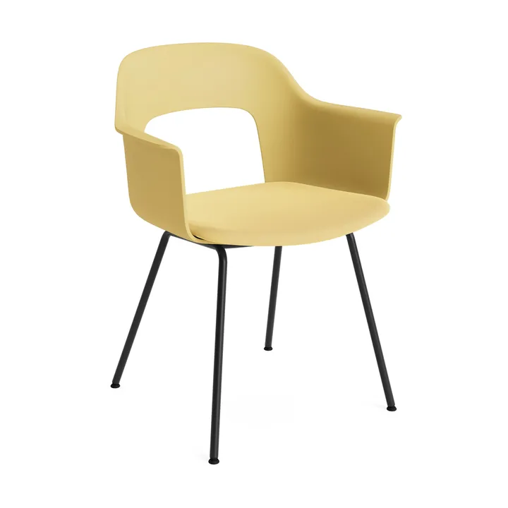 Layout Armchair 211 karmstol - Relate 431-biscotti-svartlakkert stål - HAY