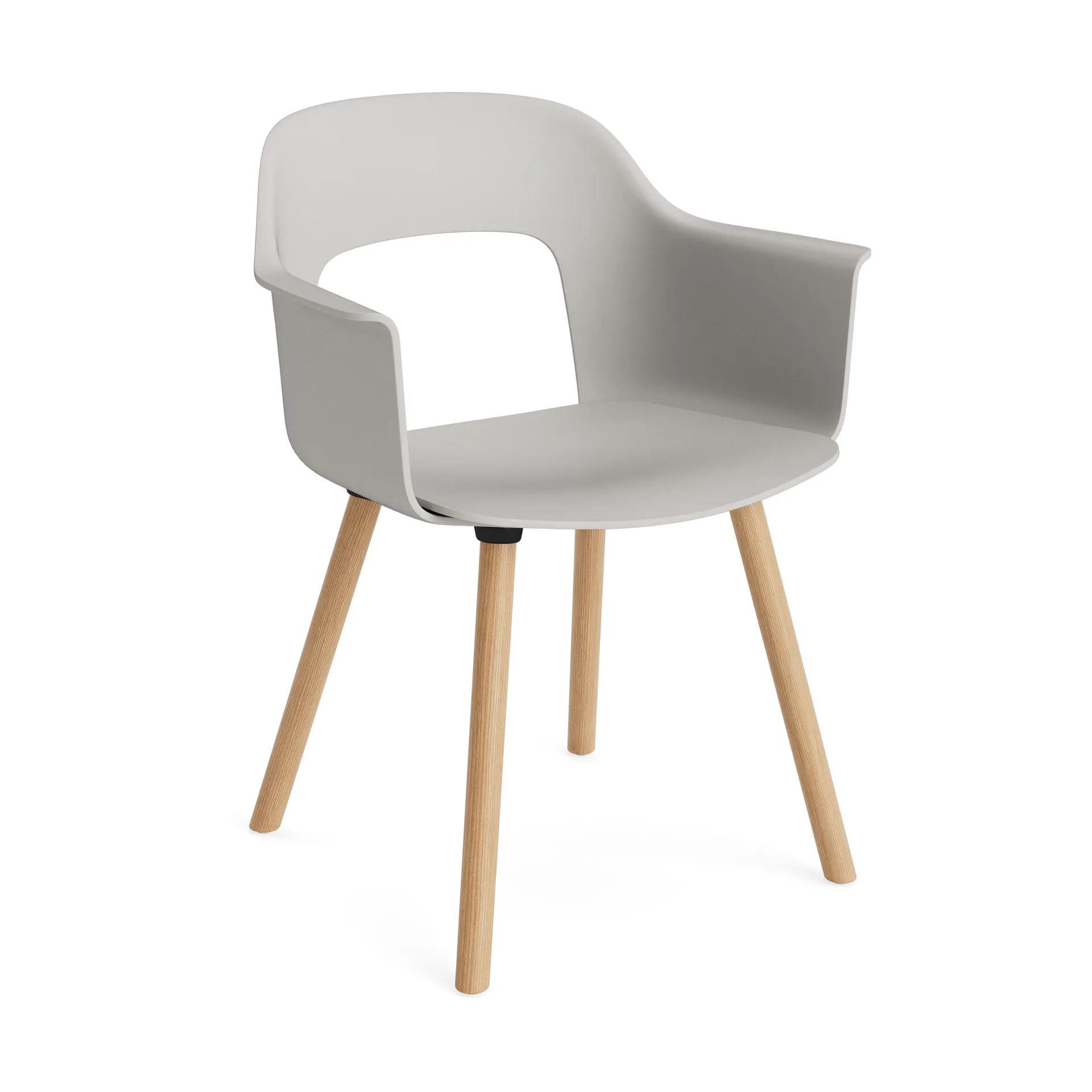 Layout Armchair 211 karmstol, Sky grey-lakkert eik HAY