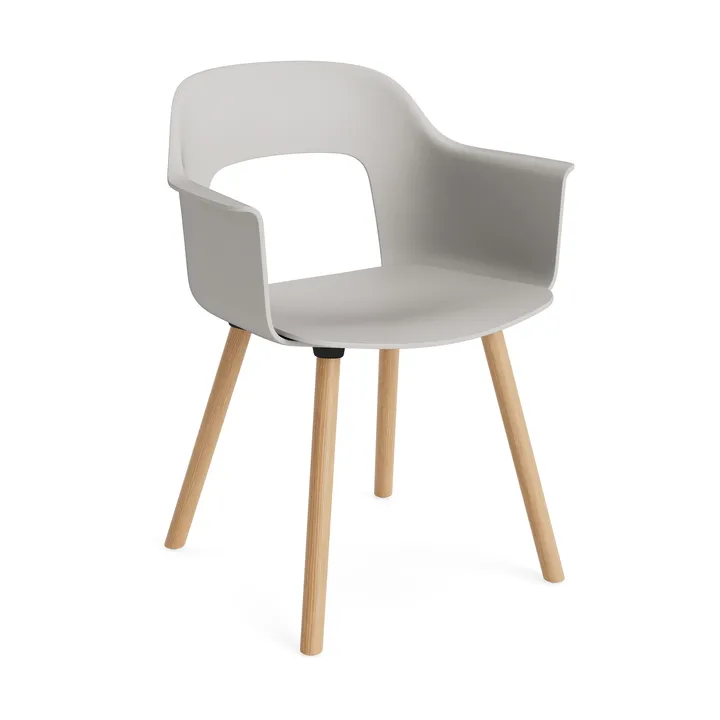Layout Armchair 211 karmstol - Sky grey-lakkert eik - HAY