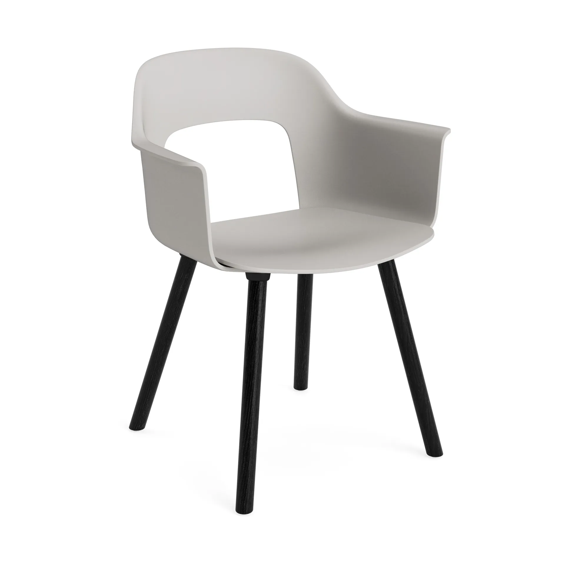 Layout Armchair 211 karmstol, Sky grey-svartlakkert eik HAY