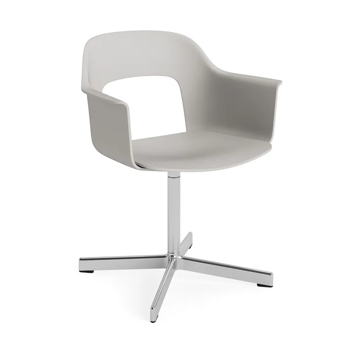 Layout Armchair 231 kontorstol - Sky grey-polert aluminium 4-star swivel base - HAY