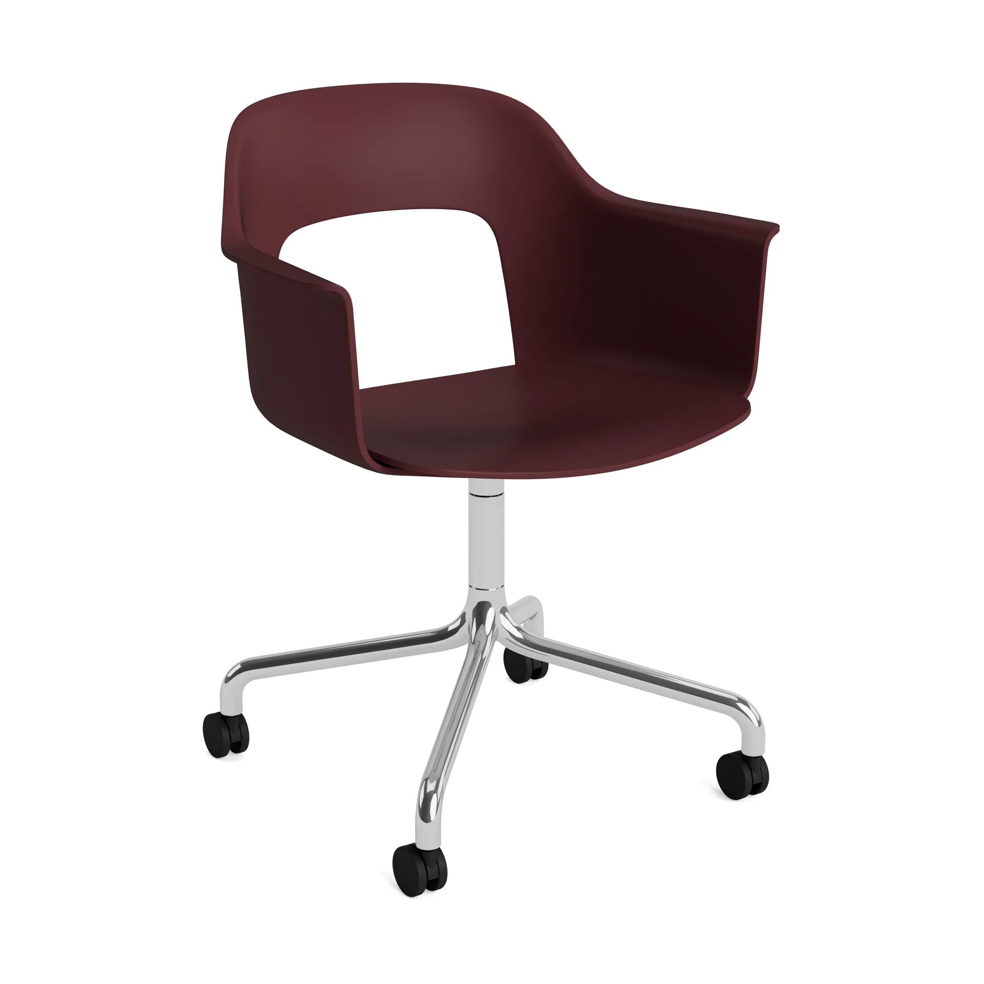 Layout Armchair 261 stol, Bordeaux-polert aluminium HAY