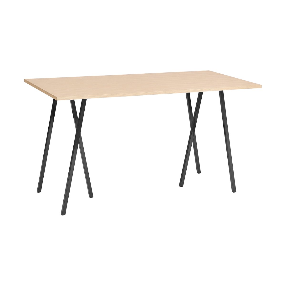 HAY Loop Stand incl. support barbord 87,5×180 cm Black-clear lacq. oak