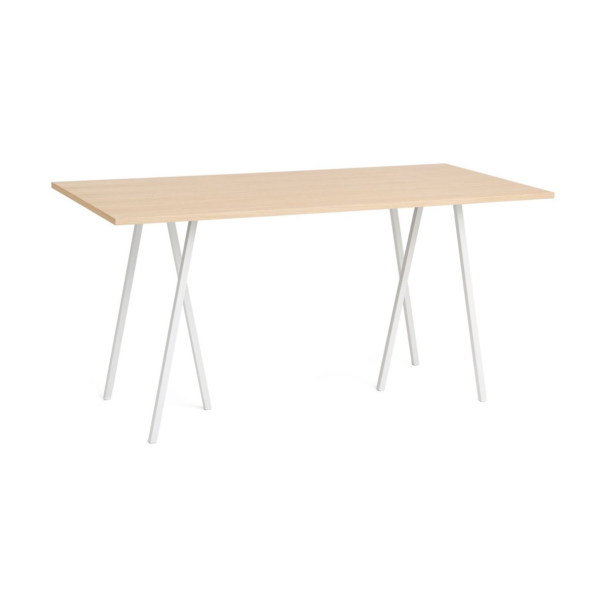 HAY Loop Stand incl. support barbord 92,5×200 cm White-clear lacq. oak