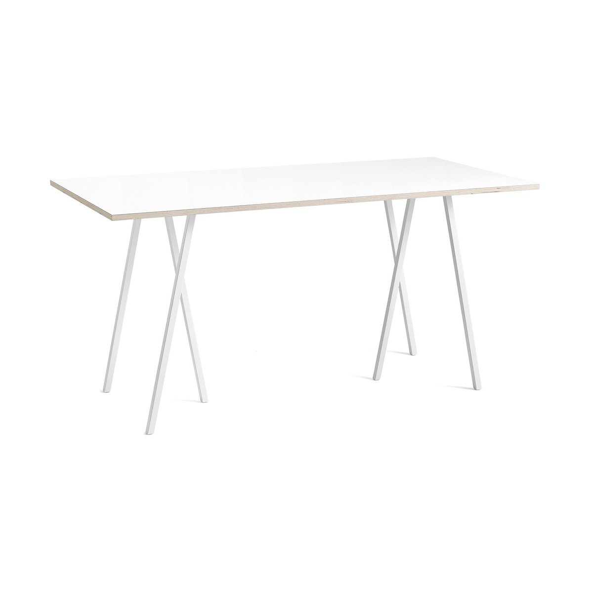 HAY Loop Stand incl. support barbord 92,5×200 cm White-white laminate-plywood