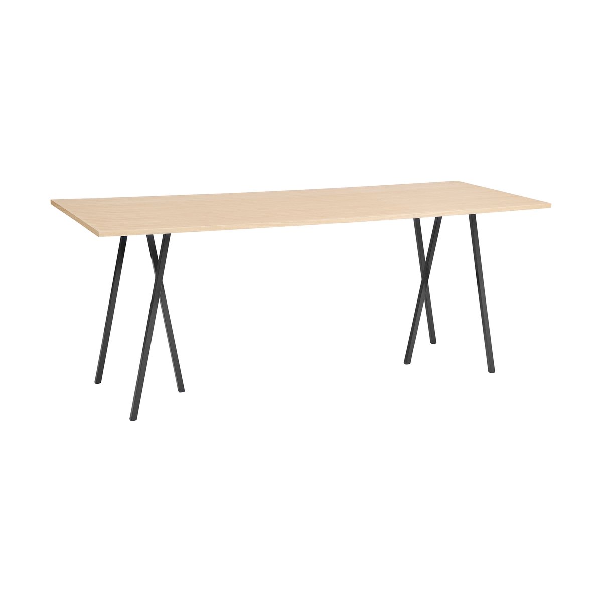 HAY Loop Stand incl. support barbord 92,5×250 cm Black-clear lacq. oak