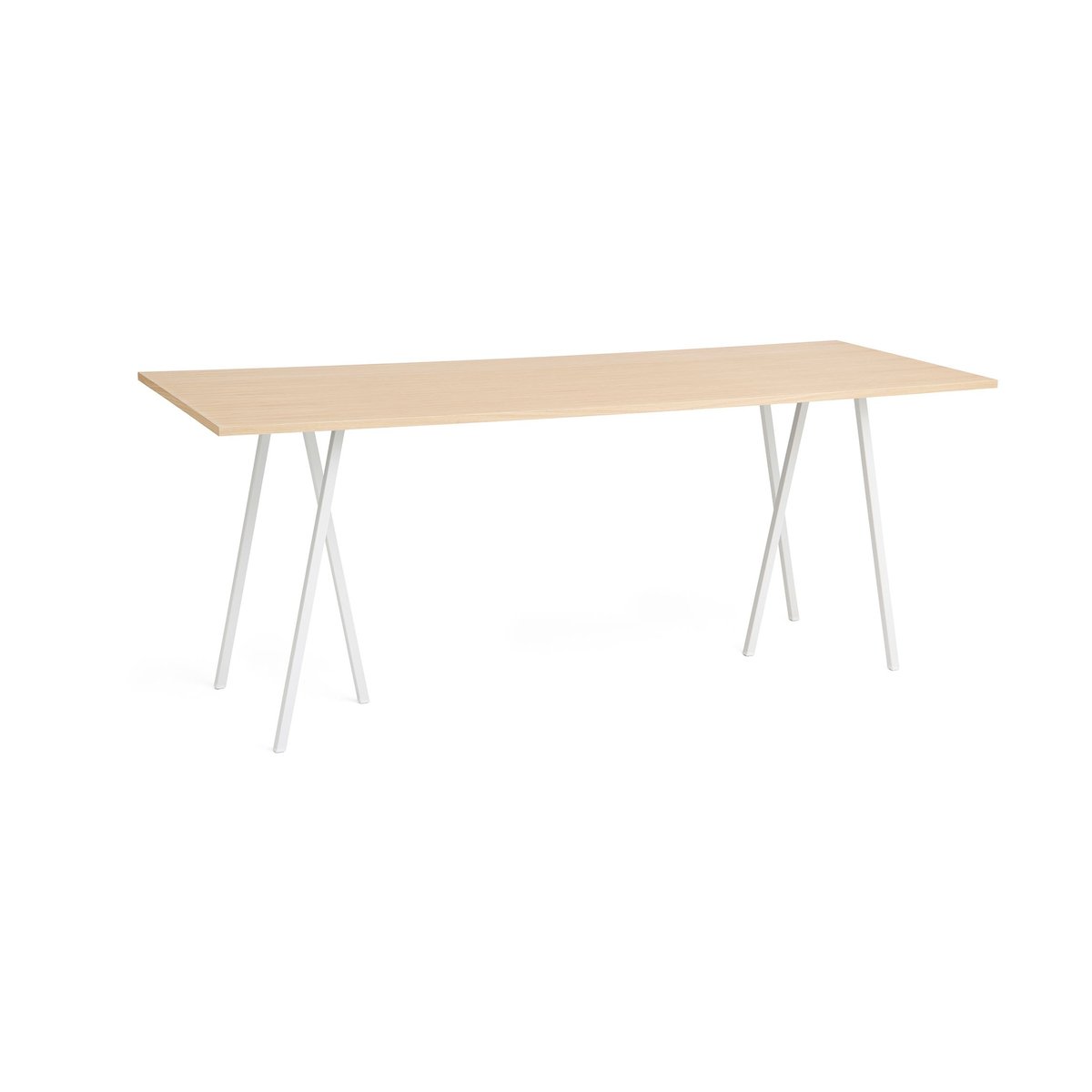 HAY Loop Stand incl. support barbord 92,5×250 cm White-clear lacq. oak