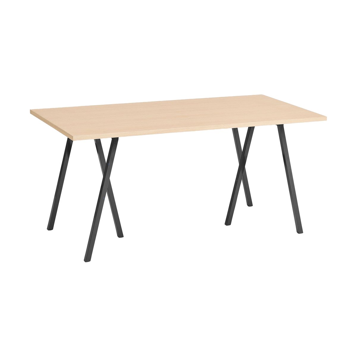 Bilde av HAY Loop Stand incl. support spisebord 775x160 cm Black-clear lacq. oak