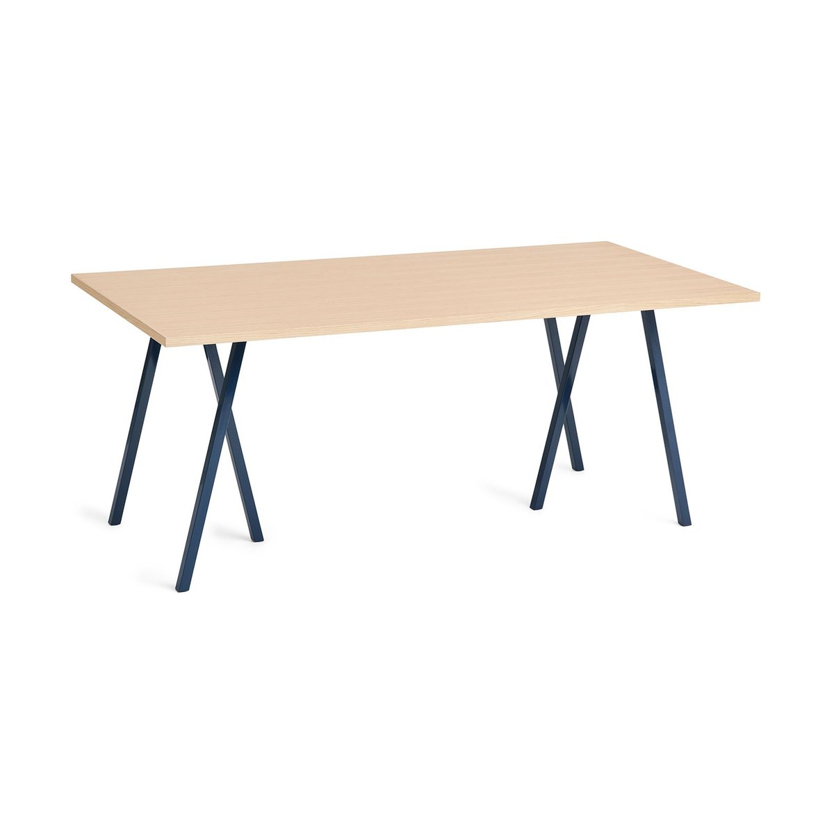 Bilde av HAY Loop Stand incl. support spisebord 875x180 cm Deep blue-clear lacq. oak