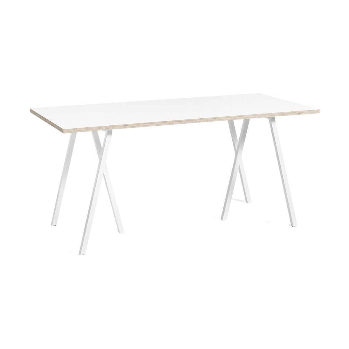 Bilde av HAY Loop Stand incl. support spisebord 875x180 cm White-white laminate-plywood