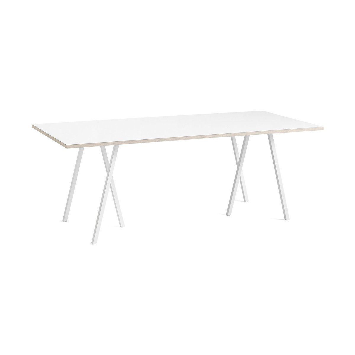 Bilde av HAY Loop Stand incl. support spisebord 925x200 cm White-white laminate-plywood