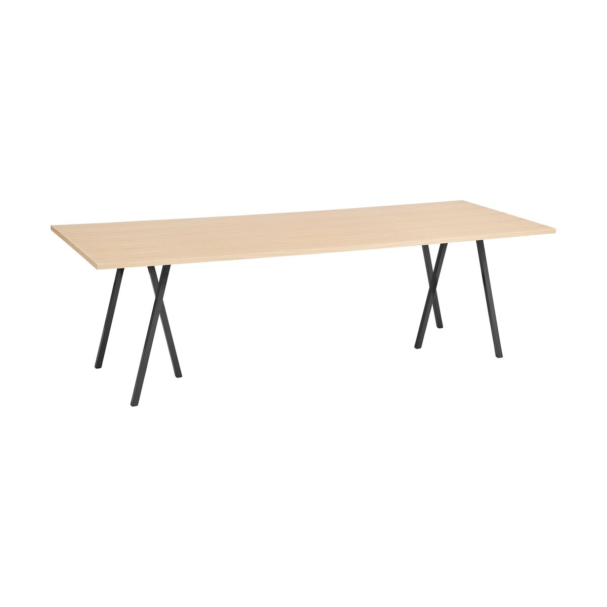 Bilde av HAY Loop Stand incl. support spisebord 925x250 cm Black-clear lacq. oak