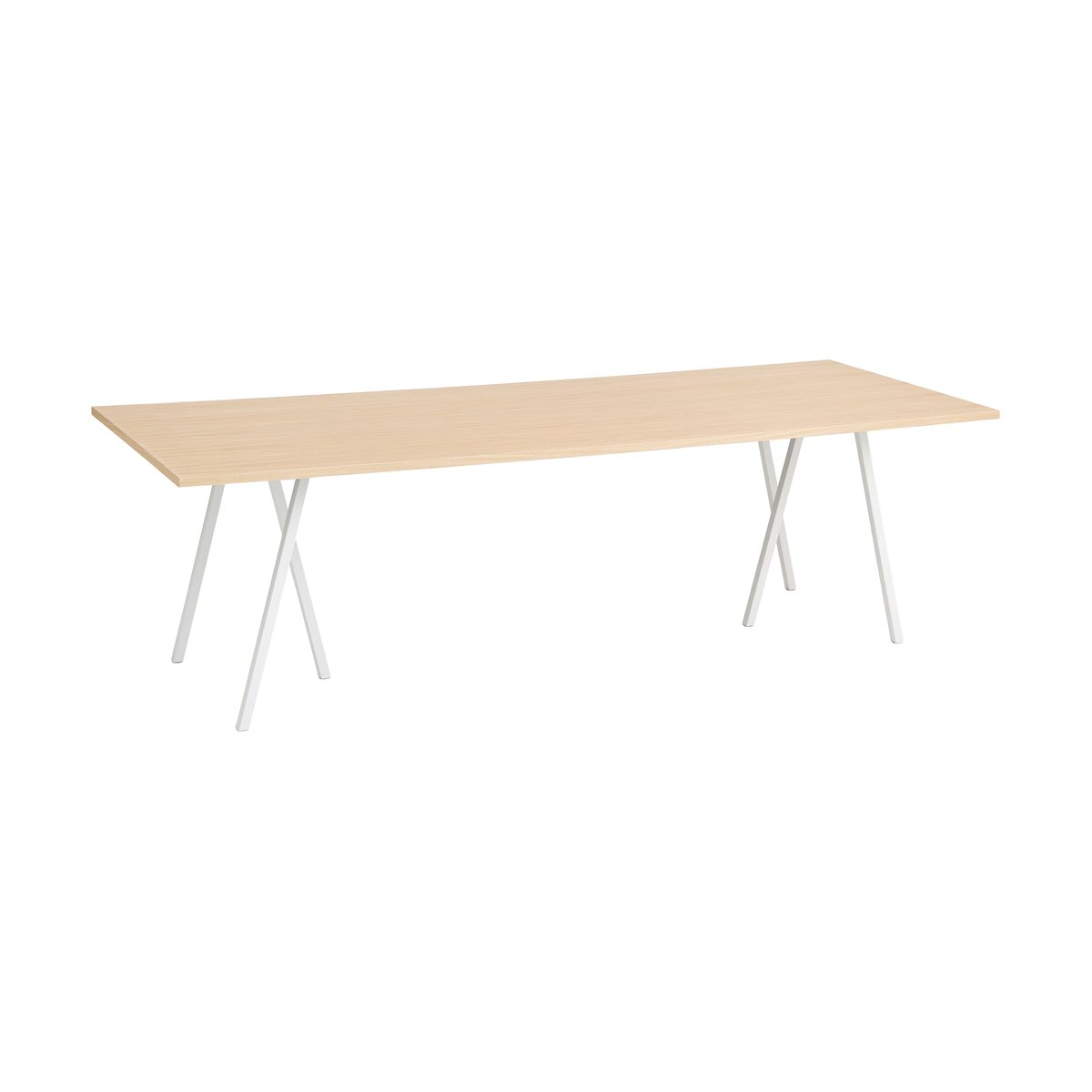 Bilde av HAY Loop Stand incl. support spisebord 925x250 cm White-clear lacq. oak